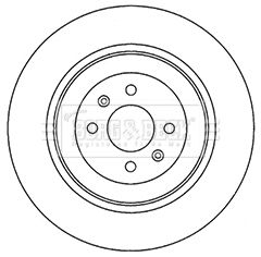 BORG & BECK Тормозной диск BBD4695